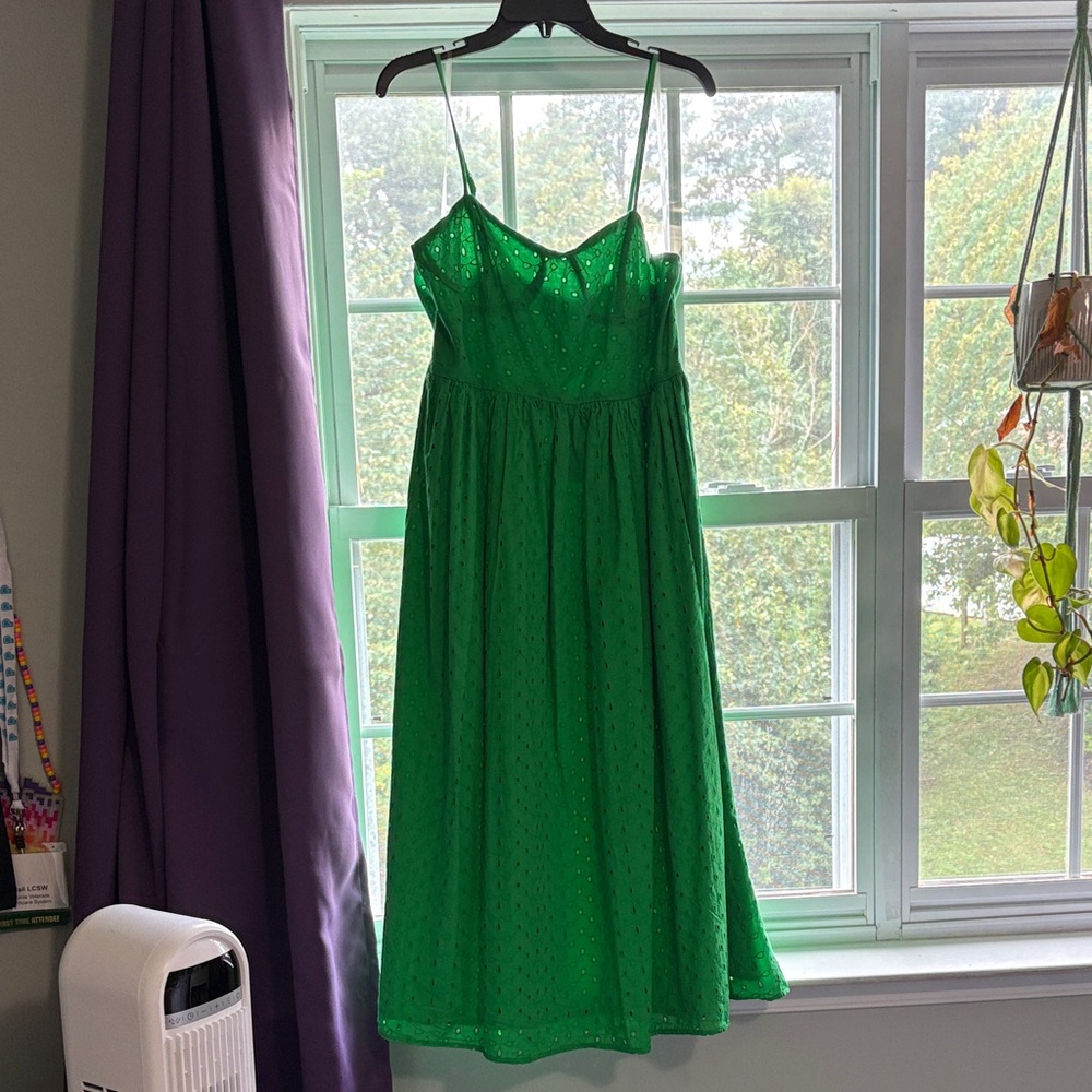 A New Day Green Spaghetti Strap Dress